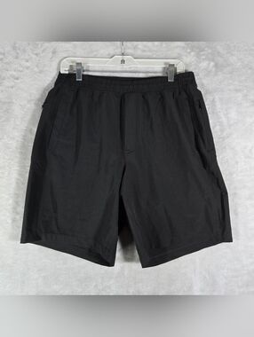 Birddogs Black Gym Lined Shorts Mens Size Large L Stretch Athletic 9”